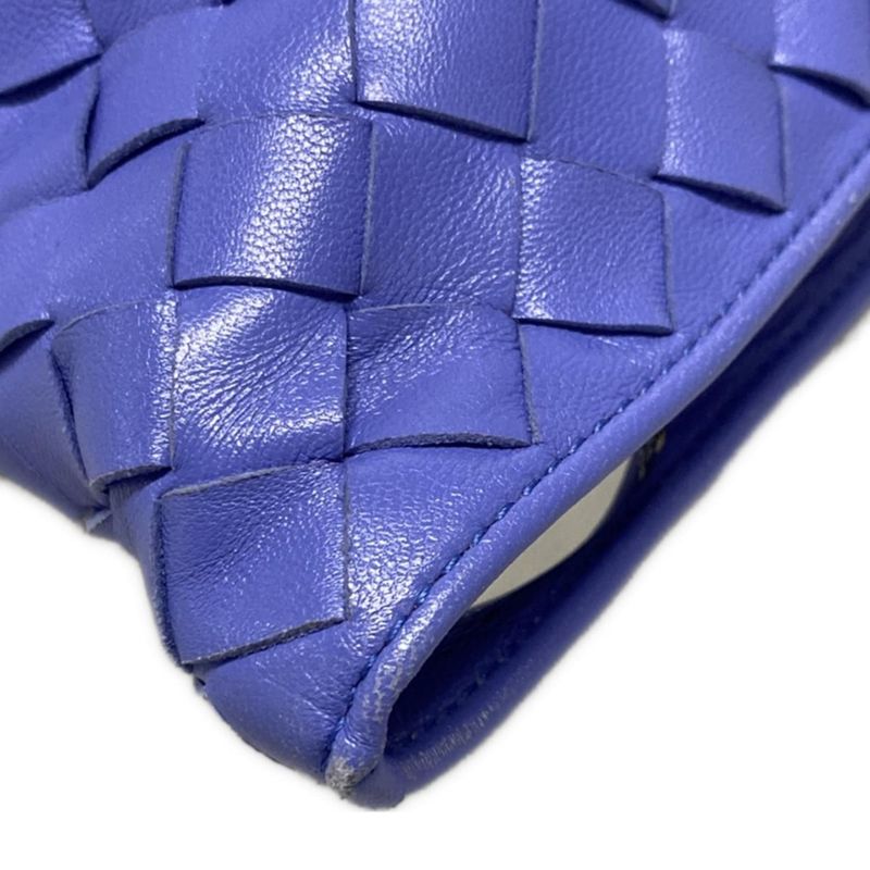 Bottega Veneta Handbag The Twist/maxi Intrecciato Blue Leather
