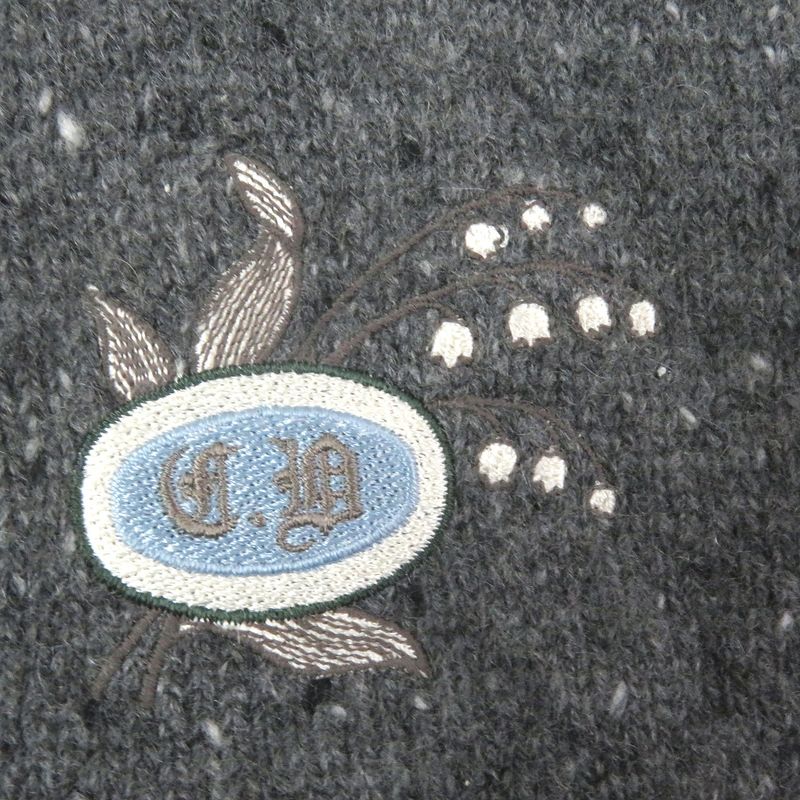 DIOR Homme 243m830at449 100% Cashmere Tinny Logo Patch Long Sleeves Sweater