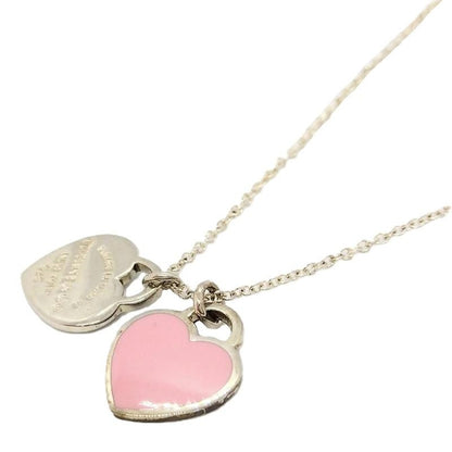Tiffany & Co Tiffany & Co Return To Double Heart Pink Necklace Sv925 26g