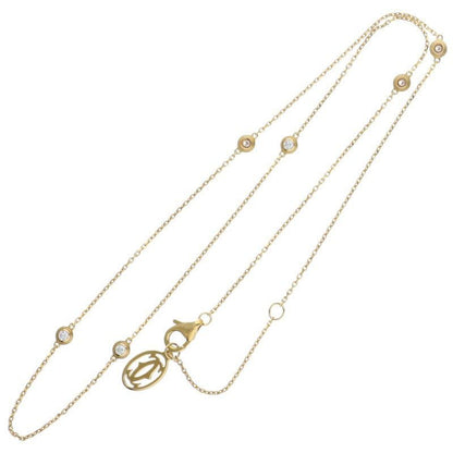 Cartier Diamants Légers De 18K Yellow Gold 6P Diamond Necklace Ladies