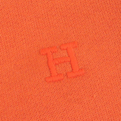 Hermes 2021 H Logo Embroidery Serie Button Blouson Jacket Stadium Jacket Orange