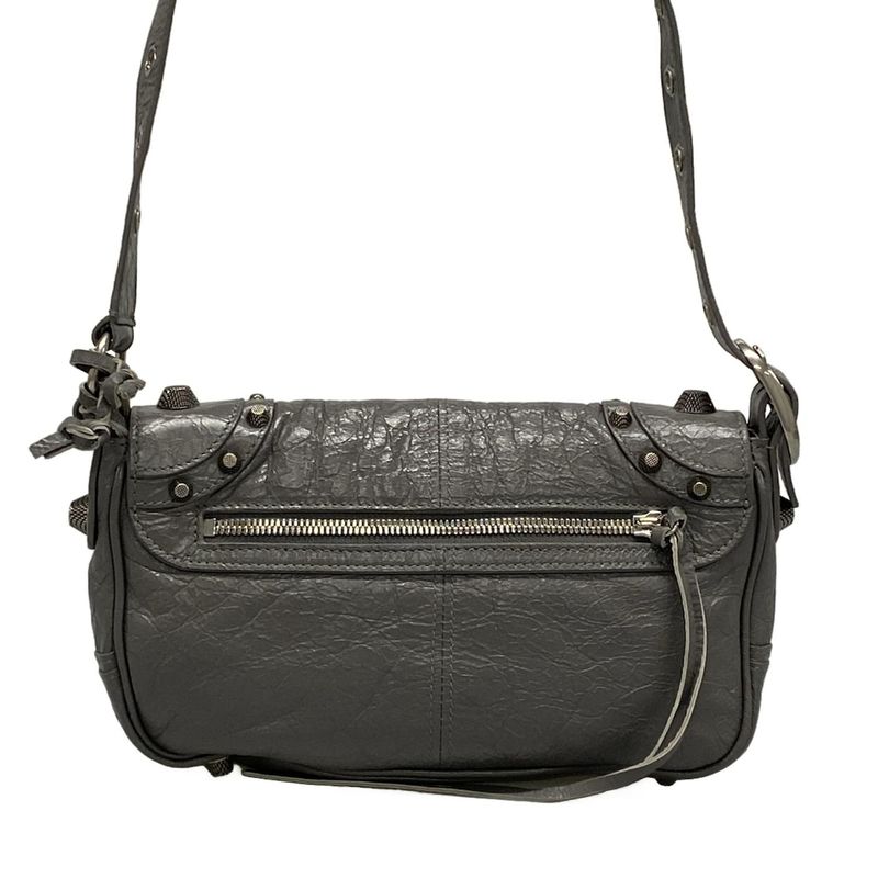 Balenciaga Shoulder Bag Lucagore XS 719082 Dark Grey Leather