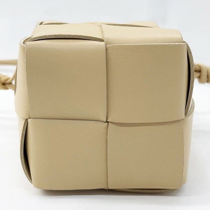Bottega Veneta Shoulder Cassette Mini Crossbody Bucket Bag Ivory