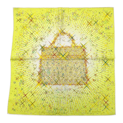 Hermes Magic Kelly Yellow Silk Scarf Ladies
