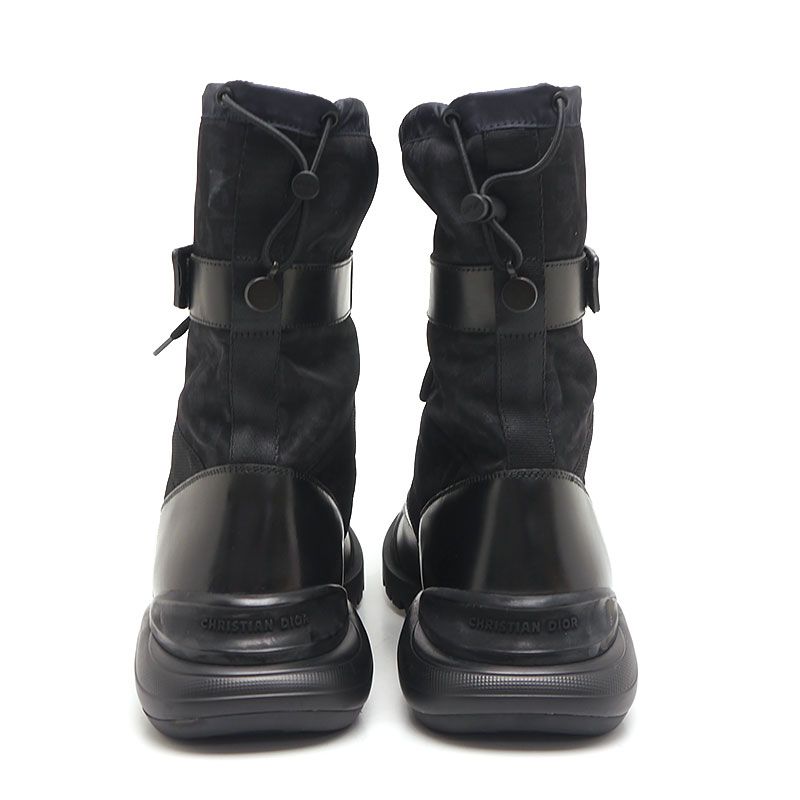 Dior Combat High Top Boots 42 Oblique Black
