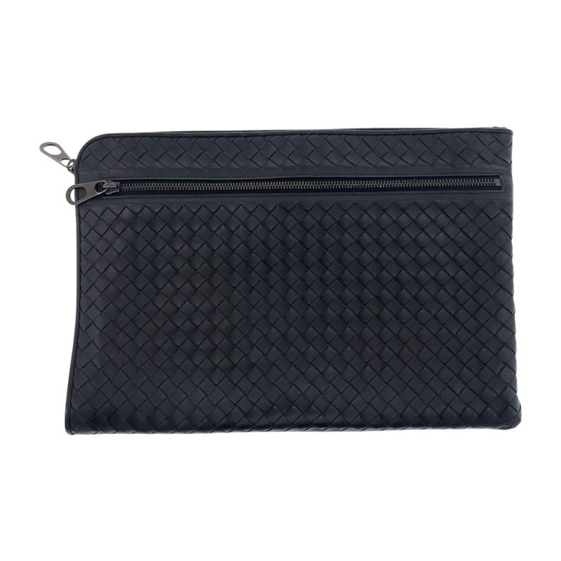 Bottega Veneta Bottega Veneta Intrecciato Black Gunmetal Hardware Leather