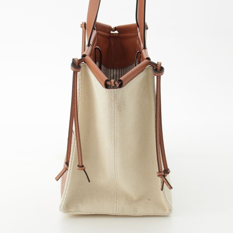 Loewe Cushion Tote Large Canvas Anagram Long Shoulder Tote Handbag 33002ab90