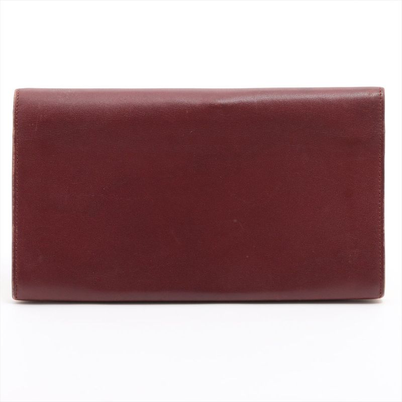 Cartier Must Line Leather Long Wallet Bordeaux Made In Spain