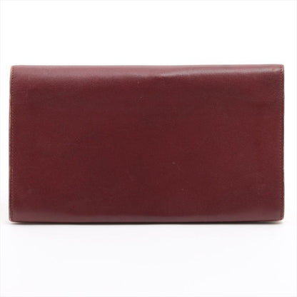 Cartier Must Line Leather Long Wallet Bordeaux Made In Spain