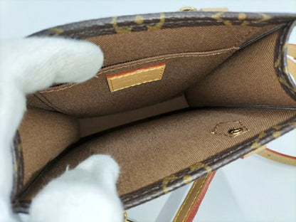 Louis Vuitton Petite Sac Plat Monogram Shoulder Bag Handbag M81295