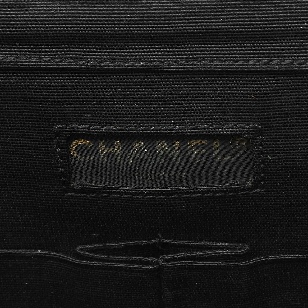 Chanel Matelasse Paris Limited Chain Shoulder Satin Black With Gold And Silver