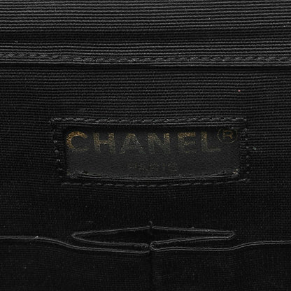 Chanel Matelasse Paris Limited Chain Shoulder Satin Black With Gold And Silver