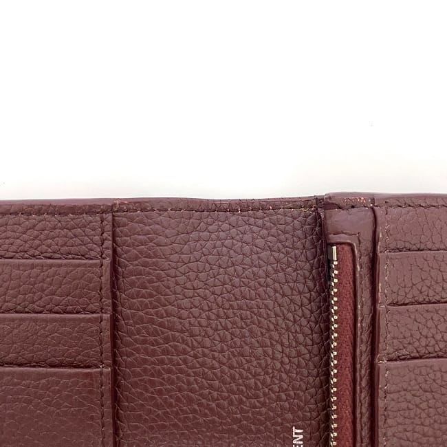Saint Laurent Bifold Wallet Bordeaux