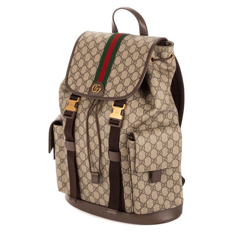 Gucci Ophidia Backpack Sac Beige/brown Monogram Canvas A