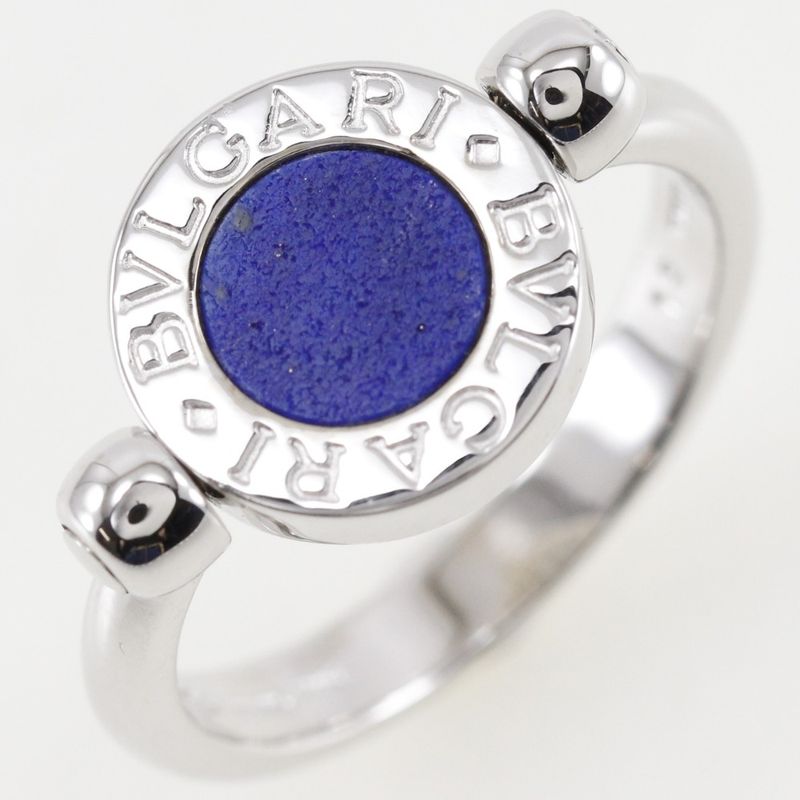 Bvlgari Bulgari Lapis 18kwhite Gold × Lapis Lazuli #9 Ladies 6.0g Ring