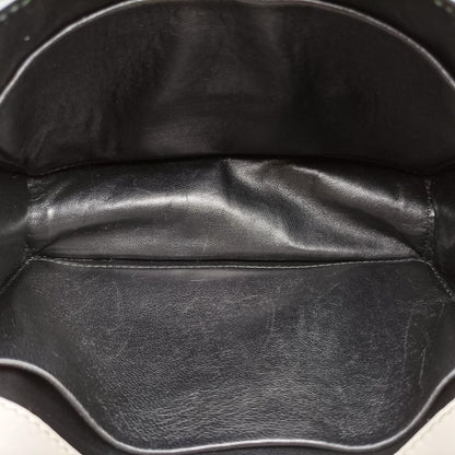 Prada City Calf Astrology Cahier White/black Saffianoleather X Leather 25