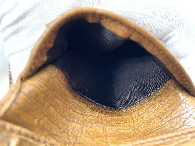 Gucci GG Canvas Leather Compact Wallet Bifold Wallet Bamboo 112521 Beige Made