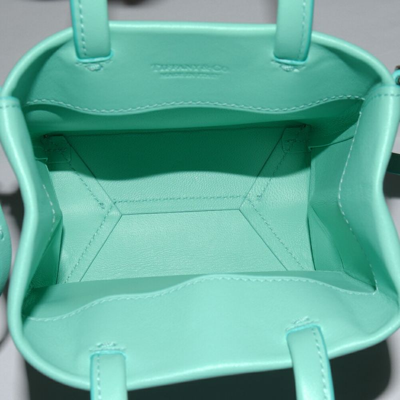 Tiffany & Co Handbag Shoulder Bag Cat Street Mini Shopping 2 Way Bag Calf