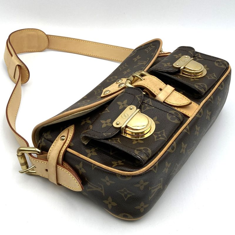 Louis Vuitton M40027 Shoulder Bag Hudson PM Brown Monogram Ladies Men
