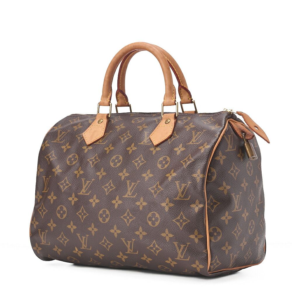 Louis Vuitton Monogram Speedy -30 Handbag M41526 Brown (gold Hardware) [no