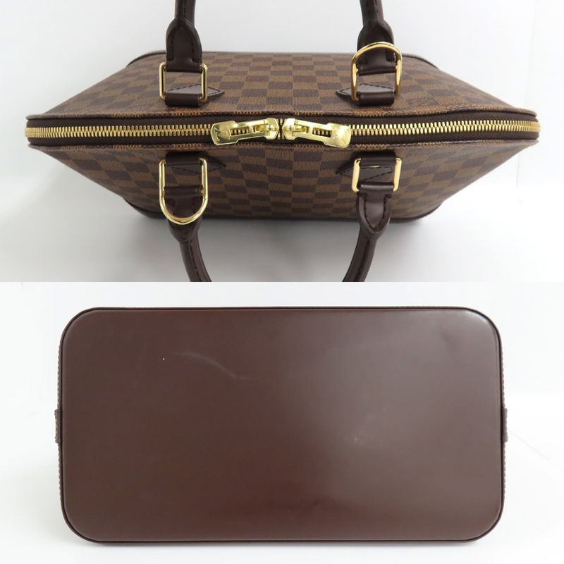 Louis Vuitton Alma N51131 Damier Ebene Handbag Brown Old Shape Gold
