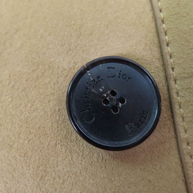 Christian DIOR 248c87al815 100% Lambskin BEE Embroidery Reversible Sheer Ring