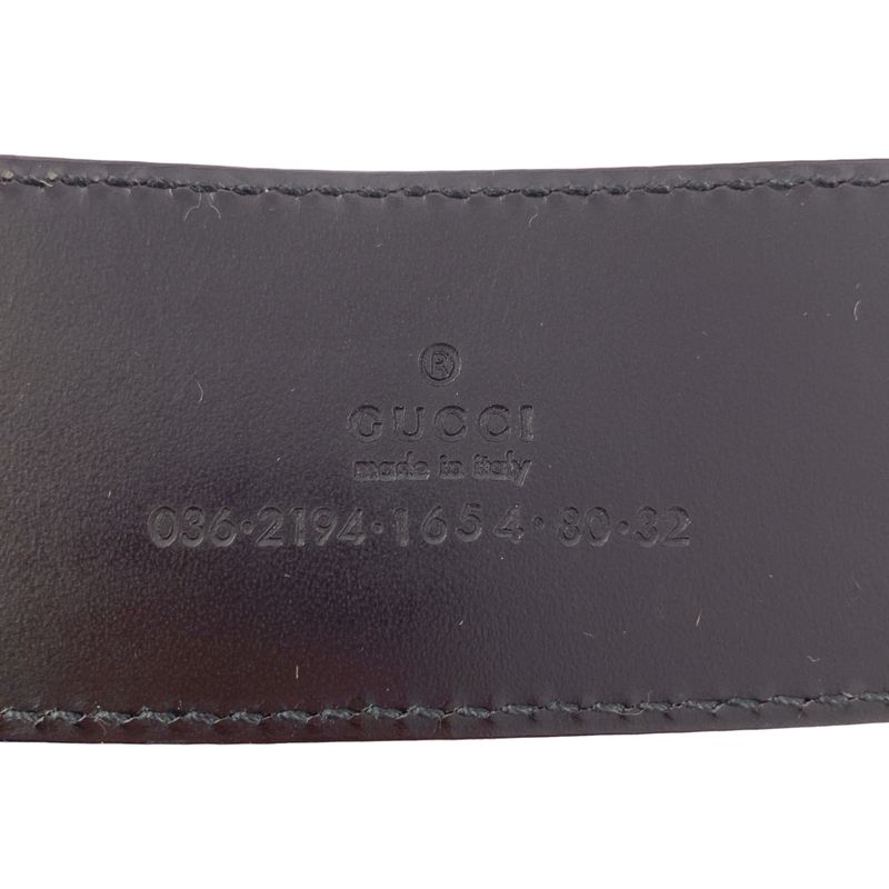 Gucci | GG Marmont Double G Buckle Belt | 80 32 | Gold Dark Brown | Men's