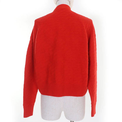 Hermes 2022 100% Wool H Motif Serie Buttons Long Sleeves Knit Cardigan Red