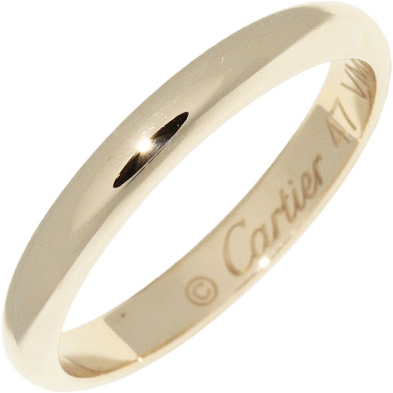 Cartier Ring 18K Yellow Gold Classic Wedding Ring 1895 Wedding Ring Width 25mm