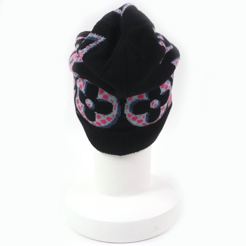 Louis Vuitton M73898 Bonnet Giant Pop Monogram 100% Wool Beanie Knit Cap Knit