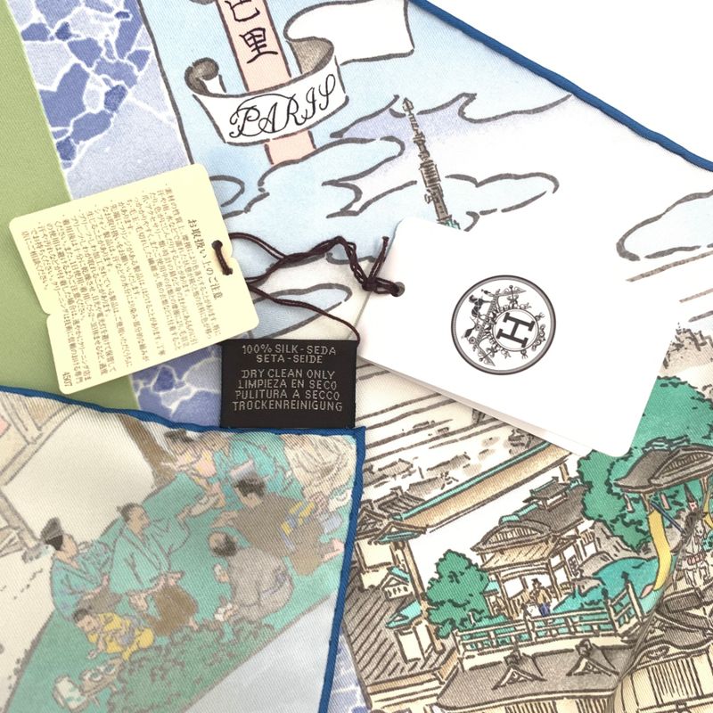 Hermes Carre 90 Les Artisans D'hermes Artisans Scarf 100% Silk