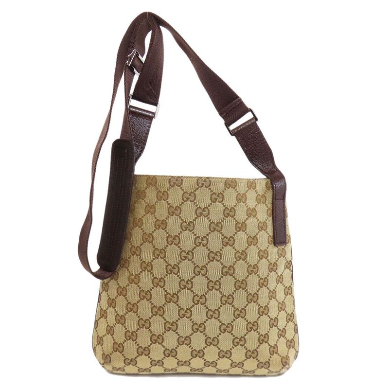 Gucci 122798 GG Shoulder Bag Canvas Women