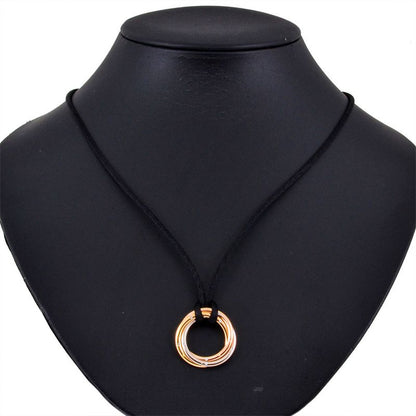 Cartier Trinity Necklace Diamond 18K Yellow Gold 128g 18K White Gold 18K Pink