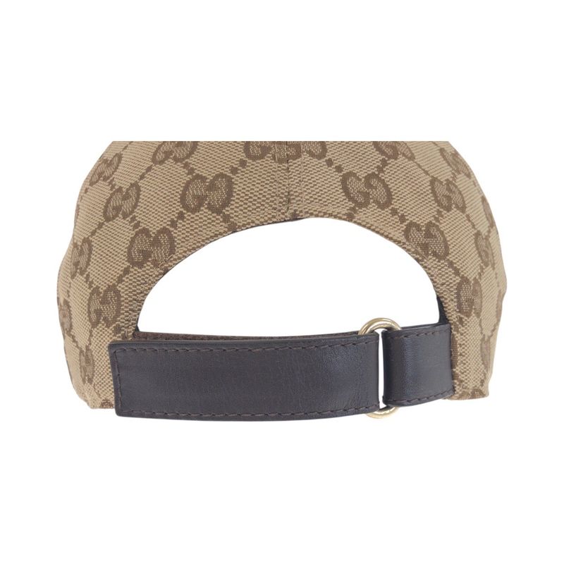 Gucci Sherry Line Size M/58cm (2283in) Beige Brown GG Canvas 200035 Cap Unisex