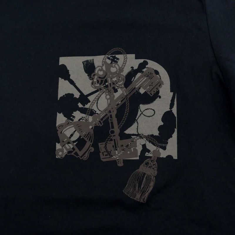 Hermes T-shirt Culture Black Size 38 Cotton Short Sleeve Women's