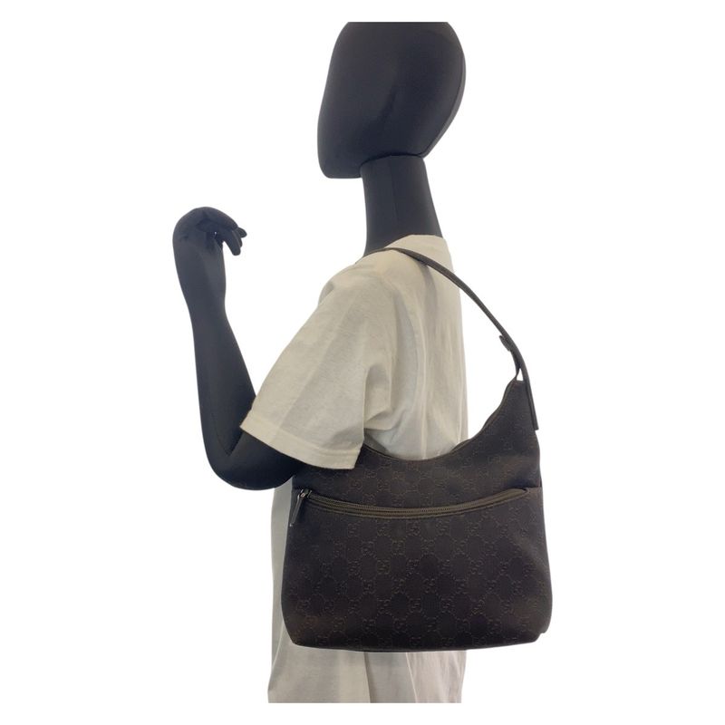 Gucci Brown GG Canvas 105649 Shoulder Bag Women 504724