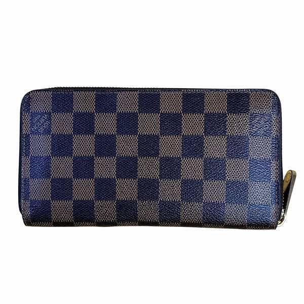 Louis Vuitton Damier Ebène Zippy Wallet N60015 Long Wallet Unisex