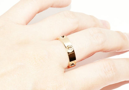 Louis Vuitton 18K Yellow Gold Petite Bague Empreinte Ring Q9126j