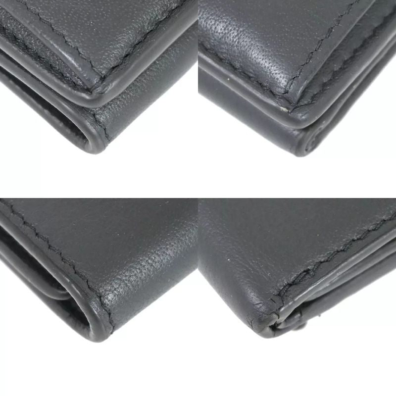 Balenciaga Wallet Trifold Wallet Mini Wallet Gray Leather 67bs134