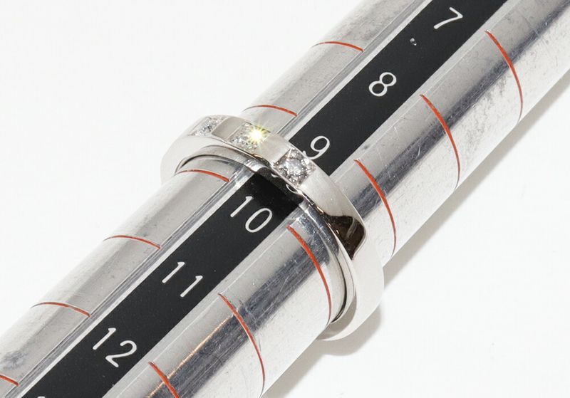 Bulgari Ring Pt950 5P Diamonds (017ct) Marry Me Wedding Ring 336775