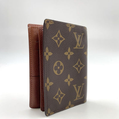 Louis Vuitton Trifold 2-fold Billfold Monogram PVC Brown Card Case M61731
