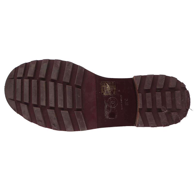 Chanel Pearl Chain Lace-Up Leather Boots G33188 Burgundy 37