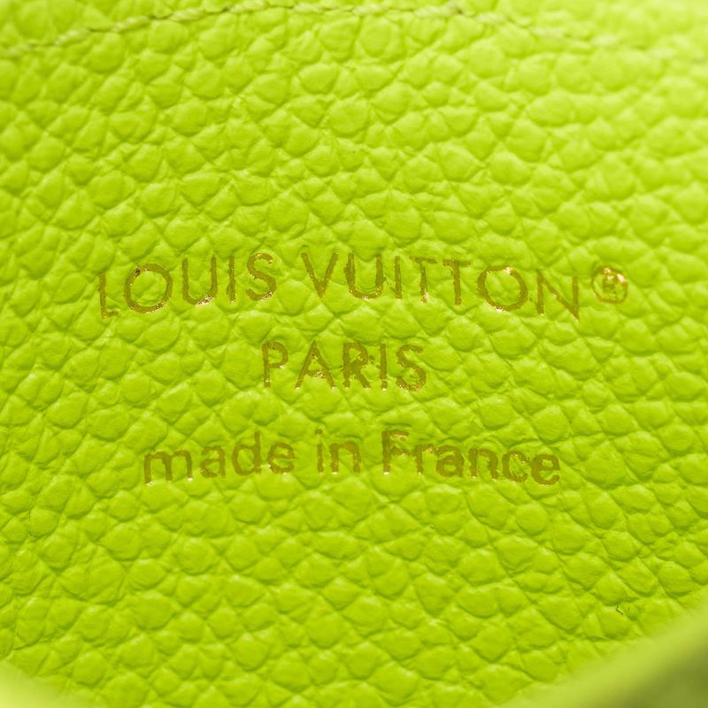 Louis Vuitton Card Case Porte Cult LV Charm Zesty Lime