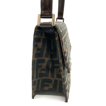 Fendi Zucca Shoulder Bag Jacquard Khaki Women