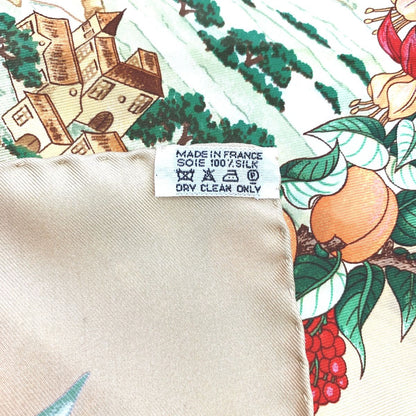 Hermes Silk Scarf Carre90 Au Pays de Cocagne "in Paradise"