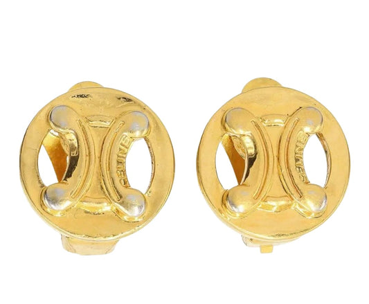 Celine Macadam Pattern Logo Earring