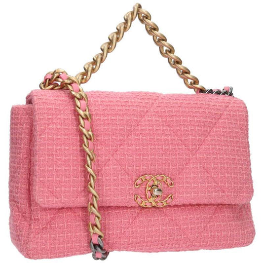 Chanel19 Large Tweed Shoulder Bag Women