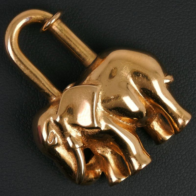 Hermes Gold Plated Gold Ladies Charm