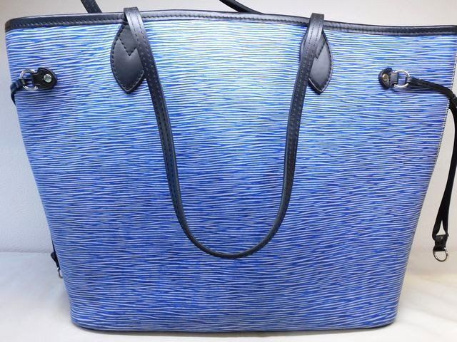 Vuitton M51053 Ub3106 - Epi Denim Neverfull MM Tote Bag Shoulder Bag Leather