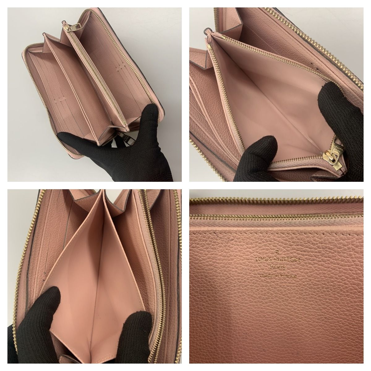 Louis Vuitton Monogram Empreinte Zippy Wallet Round Zipper Long Wallet M64090